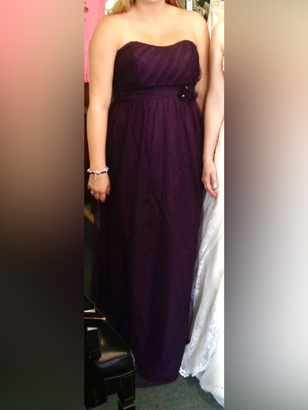 Alfred Angelo Strapless Plum Evening Gown - Picture 5 of 5